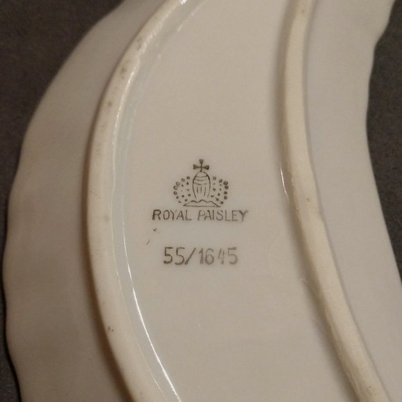 Vintage Royal Paisley Crescent Dish - Picture 2 of 5